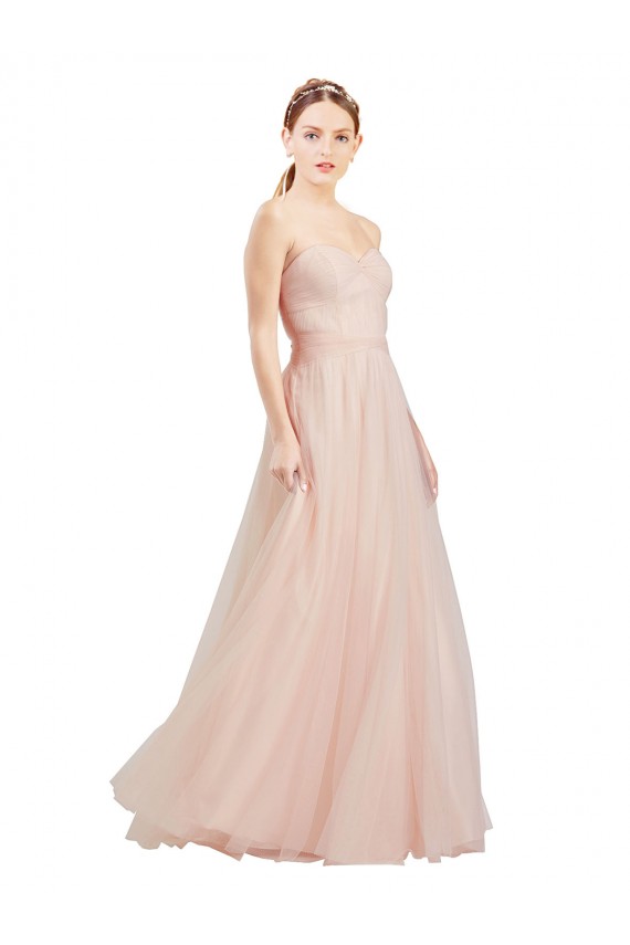 Tulle Open Back Long Sweetheart A-Line Semi Formal Dress / Bridesmaid Dress Sudbury
