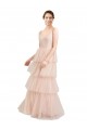 Tulle Long V-Neck A-Line Semi Formal Evening Dress / Bridesmaid Dress Sudbury