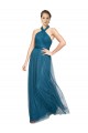 Tulle Open Back Long Halter Neck A-Line Bridesmaid Dress Sudbury