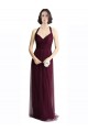 Tulle Open Back Long Halter Neck A-Line Bridesmaid Dress / Evening Dress Sudbury