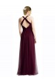 Tulle Open Back Long Halter Neck A-Line Bridesmaid Dress / Evening Dress Sudbury