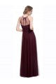 Tulle Long Halter Neck Red A-Line Bridesmaid Dress Sudbury