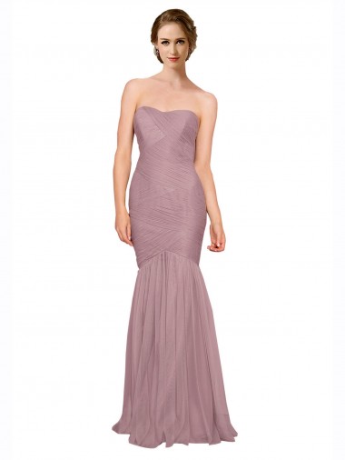 Tulle Long Sweetheart Mermaid Bridesmaid Dress Sudbury