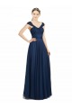 Tulle Open Back Long V-Neck A-Line Bridesmaid Dress Sudbury