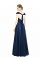 Tulle Open Back Long V-Neck A-Line Bridesmaid Dress Sudbury
