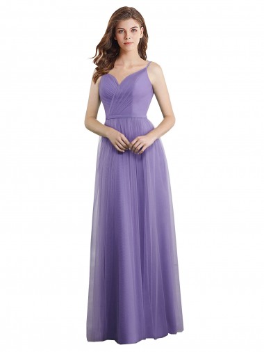 Tulle V-Back Long Sweetheart A-Line Formal Dress / Bridesmaid Dress Sudbury