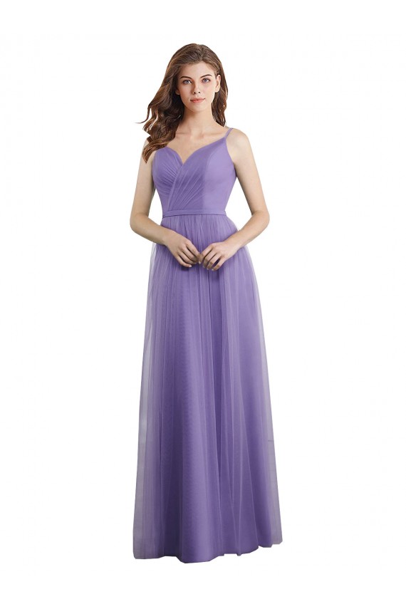 Tulle V-Back Long Sweetheart A-Line Formal Dress / Bridesmaid Dress Sudbury