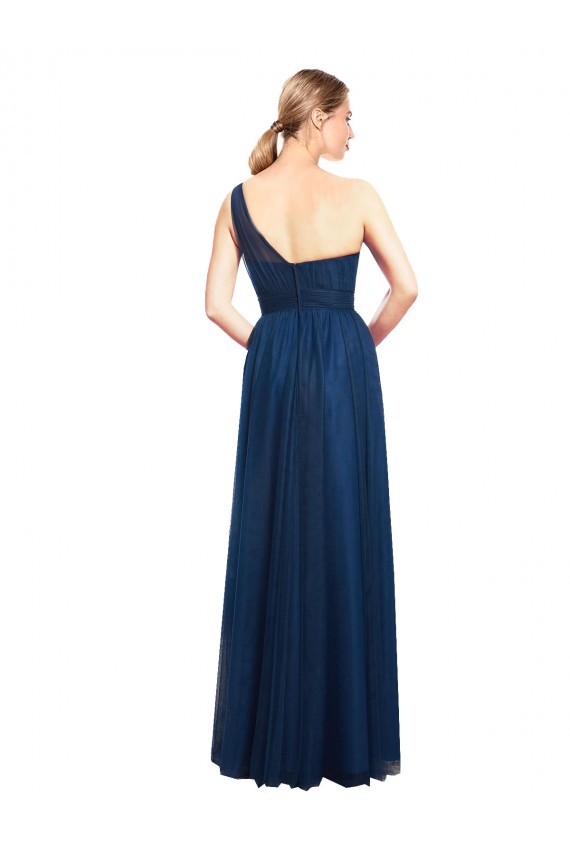Tulle Long One Shoulder A-Line Bridesmaid Dress / Evening Dress Sudbury