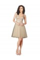Tulle & Lace V-Back Knee Length V-Neck A-Line Bridesmaid Dress Sudbury