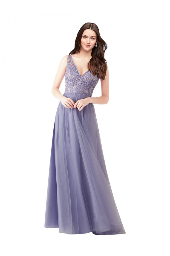 Tulle & Lace V-Back Long Sweetheart A-Line Formal Dress / Bridesmaid Dress Sudbury