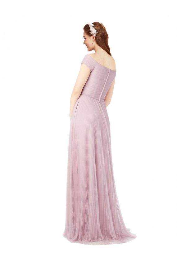 Tulle Long Off the Shoulder A-Line Bridesmaid Dress / Evening Dress Sudbury