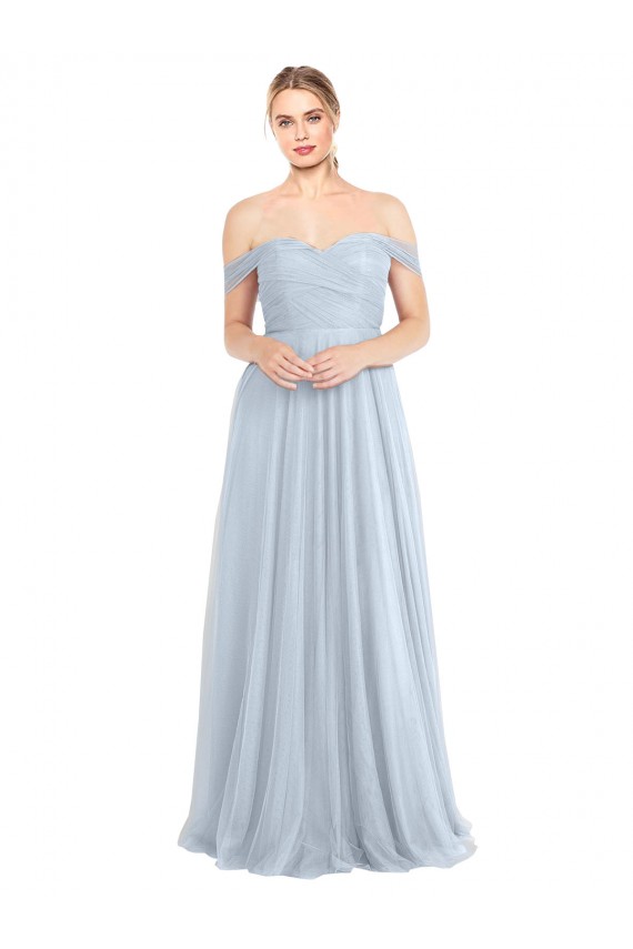 Tulle Long Off the Shoulder A-Line Evening Dress / Bridesmaid Dress Sudbury