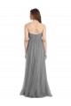 Tulle Long Sweetheart Slate Grey A-Line Bridesmaid Gown Sudbury