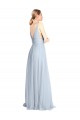 Tulle V-Back Long Floor Length Spaghetti Straps A-Line Bridesmaid Dress Sudbury