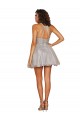 Tulle Criss Cross Open Back Short Halter Neck A-Line Bridesmaid Dress Sudbury