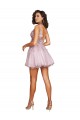Tulle V-Back Short V-Neck A-Line Bridesmaid Dress Sudbury