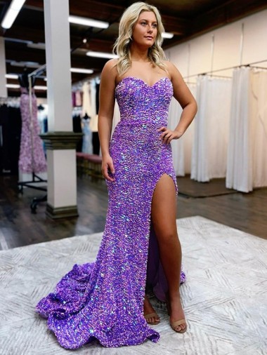 Velvet Sequin Court Train Sweetheart A-Line Homecoming Dress Sudbury