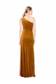 Stretch Velvet Long One Shoulder A-Line Formal Evening Gown / Prom Dress / Bridesmaid Dress Sudbury