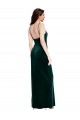 Stretch Velvet Low Back Long Spaghetti Straps Sheath Prom Dress / Bridesmaid Dress Sudbury