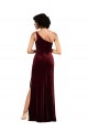 Stretch Velvet Long One Shoulder Column Formal Evening Gown / Prom Dress / Bridesmaid Dress Sudbury