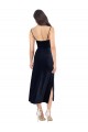 Stretch Velvet Low Back Midi Length Cowl Neck Column Formal Evening Gown / Prom Dress / Bridesmaid Dress Sudbury