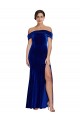 Stretch Velvet Long Off the Shoulder Mermaid Formal Evening Gown / Prom Dress / Bridesmaid Dress Sudbury
