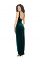Stretch Velvet Low Back Long One Shoulder Sheath High Low Evening Gown / Prom Dress / Bridesmaid Dress Sudbury