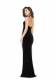 Stretch Velvet Low Back Long Halter Neck Sheath Semi Formal Evening Dress / Prom Dress / Bridesmaid Dress Sudbury