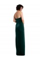 Stretch Velvet Low Back Long Strapless Sheath Black Tie Evening Gown / Prom Dress / Bridesmaid Dress Sudbury